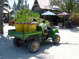 delivery cart on Castaway Cay