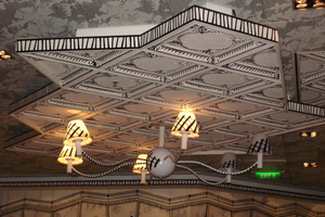 light fixture in Animator's Palate restaurant