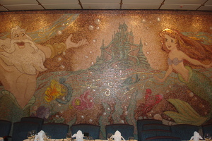 Mosaic in Triton's: Triton and Ariel