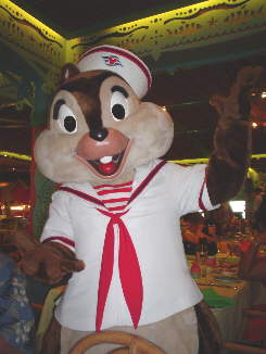 Chip, a crew member thankful for Disney's diversity policy as it applies to discrimination against non-human species.