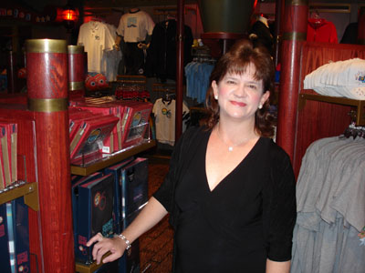Linda at Mickey's Mates aboard the Magic